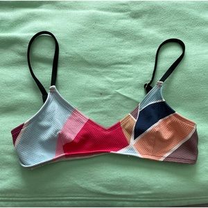 Color bathing suit bikini top.